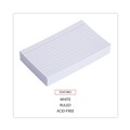Flash Cards | Universal UNV47210EE 3 in. x 5 in. Ruled Index Cards - White (100/Pack) image number 4