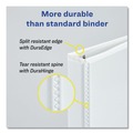 Clearance Center | Avery 79767 3 One Touch Slant Rings 0.5 in. Capacity 11 in. x 8.5 in. Heavy-Duty View Binder with DuraHinge - White image number 3