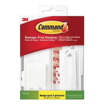 OFFICE AND OFFICE SUPPLIES | Command 17221-ES 1 lbs. 4 lbs. Capacities Plastic Picture Hanging Kit - Assorted Sizes White (24/Pack)