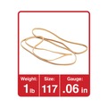 Just Launched | Universal UNV01117 0.06 in. Gauge Size 117 Rubber Bands - Beige (210/Pack) image number 2