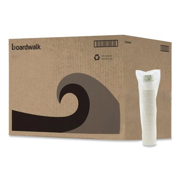Boardwalk BWKDEER10HCUP 10 oz. Deerfield Printed Paper Hot Cups (50 Cups/Sleeve, 20 Sleeves/Carton)