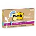Sticky Notes & Post it | Post-it Notes Super Sticky R330R-6SST 3 in. x 3 in. 100 Percent Recycled Paper Super Sticky Notes - Oasis (6-Pads/Pack) image number 1