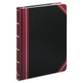 Notebooks & Pads | Boorum & Pease 21-300-R 10.13 x 7.78 Sheets Single-Page Record-Rule Extra-Durable Bound Book - Black/Maroon/Gold Cover image number 0