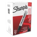 Back to School Sale | Sharpie 15001 King Size Broad Chisel Tip Permanent Marker - Black (1-Dozen) image number 1