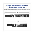 Permanent Markers | Avery 98206 MARKS A LOT Large Desk-Style Broad Chisel Tip Permanent Marker Value Pack - Black (36-Piece/Pack) image number 4