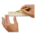 Office & Office Supplies | Westcott 05011 12 in. Long Standard Wood Ruler with Single Metal Edge image number 3