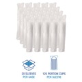 Cups and Lids | Boardwalk BWKPRTN4TS 4 oz. Polypropylene Souffle/Portion Cups - Translucent (2500/Carton) image number 5