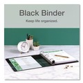 Just Launched | Cardinal 10331 Premier Easy Open 3 in. Capacity 11 in. x 8-1/2 in. 3 Ring ClearVue Locking Slant-D Ring Binder - Black image number 5
