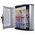 Office & Office Supplies | Durable 196623 36-Key 11.75 x 4.63 x 11 Brushed Aluminum Locking Key Cabinet - Silver image number 2