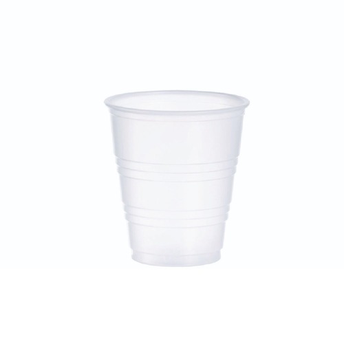 Just Launched | Dart Y5 5 oz. High-Impact Polystyrene Cold Cups - Translucent (25 Sleeves/Carton) image number 0