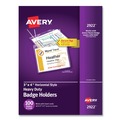 Label & Badge Holders | Avery 02922 4 in. x 3 in. Horizontal Secure Top Hanging-Style Badge Holders - Clear (100/Box) image number 0
