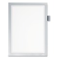Office Presentation Supplies | Durable 477323 DURAFRAME 8.5 in. x 11 in. Note Sign Holder - Silver Frame image number 0