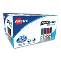 Washable Markers | Avery 98188 Broad Chisel Tip Desk-Style MARKS A LOT Dry Erase Marker Value Pack - Assorted Colors (24/Pack) image number 0