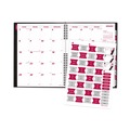 Notebooks & Pads | Brownline CB1262C-BLK 11 in. x 8.5 in. CoilPro 14-Month Dec 2024 to Jan 2026 Monthly Planner - Black Cover image number 1
