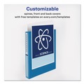 Binders | Avery 17295 3 Slant Rings 1 in. Capacity 11 in. x 8.5 in. Durable View Binder with DuraHinge - Aqua image number 4