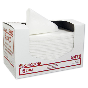 CLEANING CLOTHS | Chix 8470 14 in. x 24 in. Sports Towels - White (6 Packs/Carton)