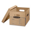 Boxes & Bins | Bankers Box 7714210 SmoothMove 12 in. x 15 in. x 10 in. Classic Moving/Storage Boxes - Small, Brown/Blue (20/Carton) image number 1
