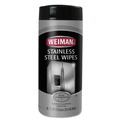 All-Purpose Cleaners | WEIMAN 92CT 1-Ply 7 in. x 8 in. Stainless Steel Wipes - White (4/Carton) image number 1