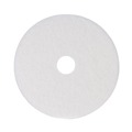 Cleaning & Janitorial Accessories | Boardwalk BWK4014WHI 14 in. Diameter Polishing Floor Pads - White (5/Carton) image number 0