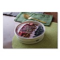 Food Trays, Containers, and Lids | Eco-Products EP-BSC32S-GS 7.28 in. Diameter x 2.48 in. GreenStripe Paper Food Containers - White (300/Carton) image number 5