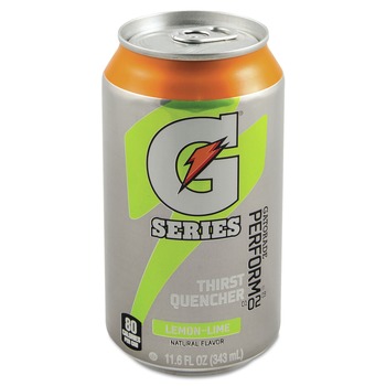 BEVERAGES AND DRINK MIXES | Gatorade QUA00901 G Series 11.6 oz. Thirst Quenchers - Lemon-Lime (Carton of 24 Cans)