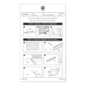 White Boards | U Brands 3199U00-01 3N1 36 x 15.25 Magnetic Glass Dry Erase Combo Board - Gray/White Surface/White Aluminum Frame image number 4