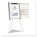 Easels | MasterVision EA23066720 39 in. - 72 in. High Tripod Extension Bar Magnetic Dry-Erase Easel - Black/Silver image number 3