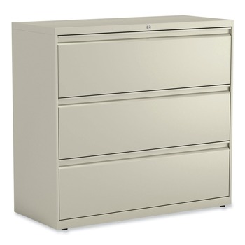 Alera 25504 42 in. x 18.63 in. x 40.25 in. 3 Legal/Letter/A4/A5 Size Lateral File Drawers - Putty