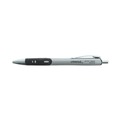 Pens | Universal 39720 0.7 mm. Medium Comfort Grip Retractable Gel Pen - Black Ink, Gray/Black/Silver Barrel (1-Dozen) image number 2