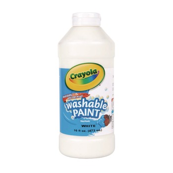 Crayola 54-2016-053 16 oz. Bottle Washable Paint - White