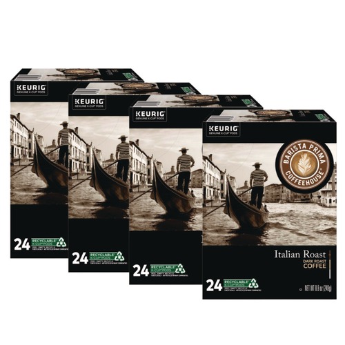 Coffee | Barista Prima Coffeehouse 5000355673 K-Cups Coffee Pack - Italian Roast (96/Carton) image number 0