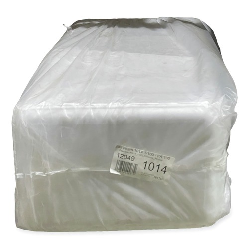 Food Trays, Containers, and Lids | GEN 1014WH 13.81 in. x 9.25 in. x 0.71 in. Foam Meat Trays - White (100/Carton) image number 0