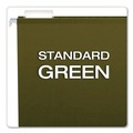 File Folders | Pendaflex RCY4152 1/5 SGR 1/5-Cut Tabs Letter Size Earthwise 100% Recycled Colored Hanging File Folders - Green (25/Box) image number 2