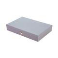 Retail Store Supplies | CONTROLTEK 500126 11.5 in. x 8.2 in. x 2.2 in. 6 Compartments Heavy Duty Low Profile Cash Box - Gray image number 1