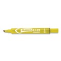 Permanent Markers | Avery 08882 Broad Chisel Tip Large Desk-Style MARKS A LOT Permanent Marker - Yellow (1-Dozen) image number 2