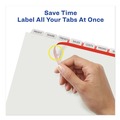 Dividers & Tabs | Avery 11557 Index Maker 11 in. x 8.5 in. 8-Tab Print and Apply Clear Label Dividers - White (50/Box) image number 3