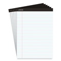 Notebooks & Pads | Universal UNV30630 8.5 in. x 11 in. Premium Wide/Legal Ruled Writing Pads with Heavy-Duty Back - Black Headband (6/Pack) image number 1