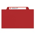 File Folders | Smead 14003 2 in. Expansion Top Tab Classification Folders with 6 SafeSHIELD Fasteners - Letter Size/Red Exterior (10/Box) image number 3