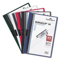 Sheet Protectors | Durable 220307 DuraClip Report Cover - Clear/Dark Blue (25/Box) image number 6