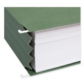 File Folders | Smead 64226 3.5 in. Capacity 1 Section 100 Percent Recycled Hanging Pockets with Full-Height Gusset - Standard Green/Letter Size (10/Box) image number 4