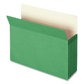File Folders | Smead 73236 5.25 in. Expansion Colored File Pockets - Letter Size/Green image number 1