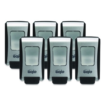 GOJO Industries 5271-06 Fmx-20 6.5 in. X 4.7 in. X 11.7 in. 2,000 mL Soap Dispenser - Black/chrome (6/Carton)