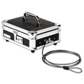 Office & Office Supplies | Vaultz VZ01002 10 in. x 8.75 in. x 5 in. Plastic Steel Locking Cast Box with Tumbler Lock - Black and Chrome image number 0