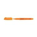 Highlighters | Universal UNV08853 Chisel Tip Fluorescent Orange Ink Orange Barrel Pocket Highlighters (1 Dozen) image number 3