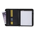 Back to School Sale | Samsill 70820 Professional Zippered Pockets/Slots Writing Pad Holder - Black image number 2