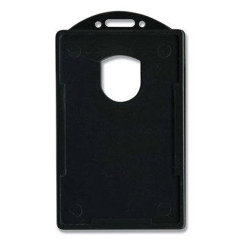 Advantus 75657 2.38 in. x 3.68 in. Vertical ID Card Holders - Black (25/Pack)