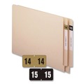 Labels | Smead 68315 0.75 in. x 1.5 in. "20-in Yearly End Tab File Folder Labels - Black (500/Roll) image number 2