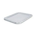  | Boardwalk BWKLIDSTEAMHF 10.5 in. x 12.81 in. x 0.63 in. Aluminum Steam Table Pan Lids (100/Carton) image number 0