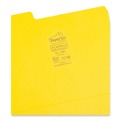 File Folders | Smead 11984 1/3-Cut Tabs Assorted Letter Size 0.75 in. Expansion SuperTab Colored File Folders - Yellow (100/Box) image number 2