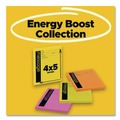 Notebooks & Pads | Post-it Notes Super Sticky 7679-4-SS 4 in. x 5 in. Note Ruled Self-Stick Message Pad - Energy Boost Collection Colors (200/Pack) image number 4